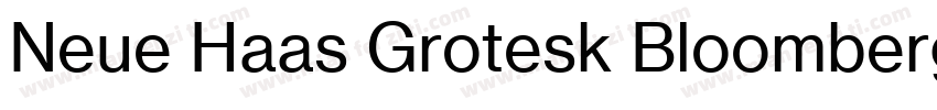 Neue Haas Grotesk Bloomberg Bold字体转换